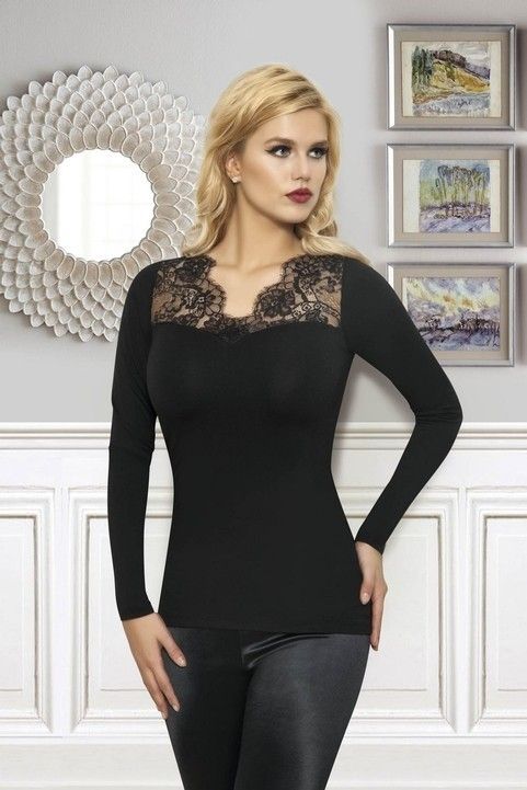 Anıt Dantel Detaylı Uzun Kollu Kadın Atlet Anıt 2971 - Görsel 2