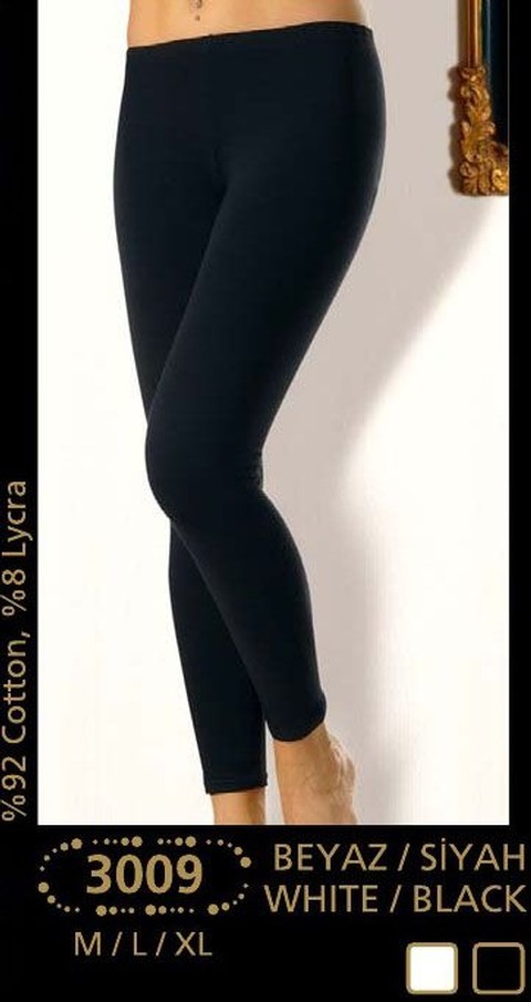 Yüksek Bel Esnek Pamuklu Tayt Anıt 3009 - 2