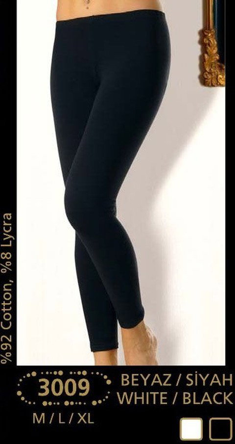 Yüksek Bel Esnek Pamuklu Tayt Anıt 3009 - 2