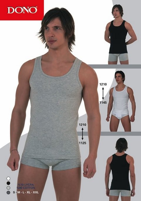 Pamuklu Likra Askılı Atlet Erkek Dono 1210 - 2