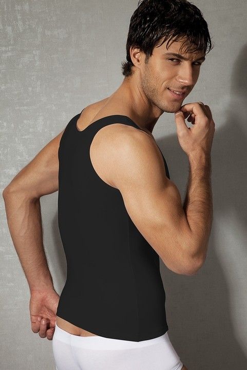 Modal Pamuklu V Yaka Erkek Atlet Doreanse 2255 - Siyah