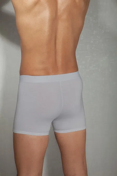 Modal Pamuklu Esnek Bel Erkek Boxer Doreanse 1755 - Gri