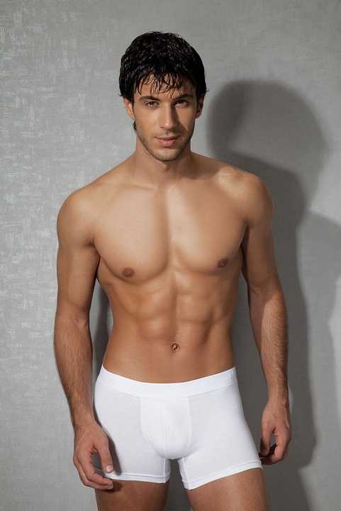 Modal Pamuklu Dikişli Erkek Boxer Doreanse 1767 - Beyaz