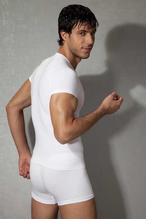 Modal V Yaka Erkek Atlet Doreanse 2535 - Beyaz