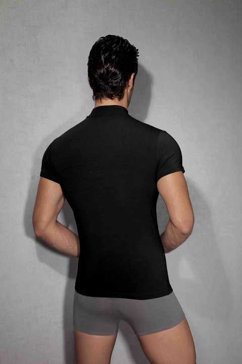 Modal V Yaka Erkek Atlet Doreanse 2730 - Siyah