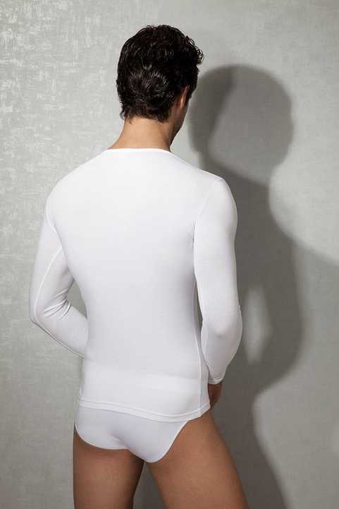 Termal Fırçalı İç Yüzeyli Uzun Kol Tişört Doreanse 2955 - Beyaz