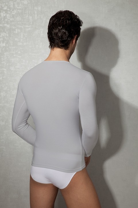 Termal Fırçalı İç Yüzeyli Uzun Kol Tişört Doreanse 2955 - Gri