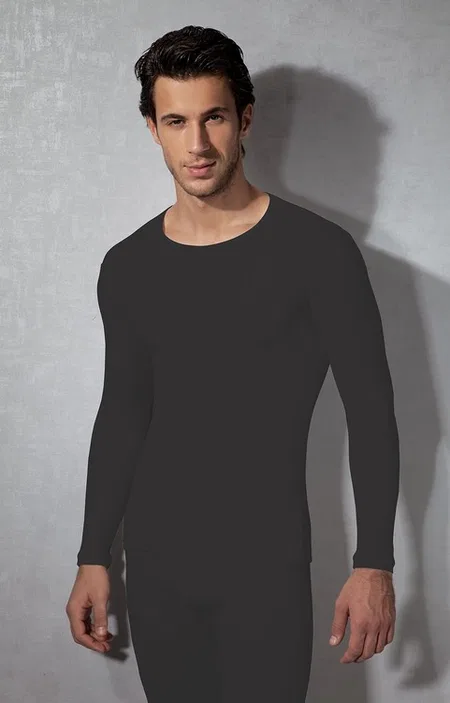 Termal Polyester Likralı Erkek T-Shirt Doreanse 2960 - Siyah