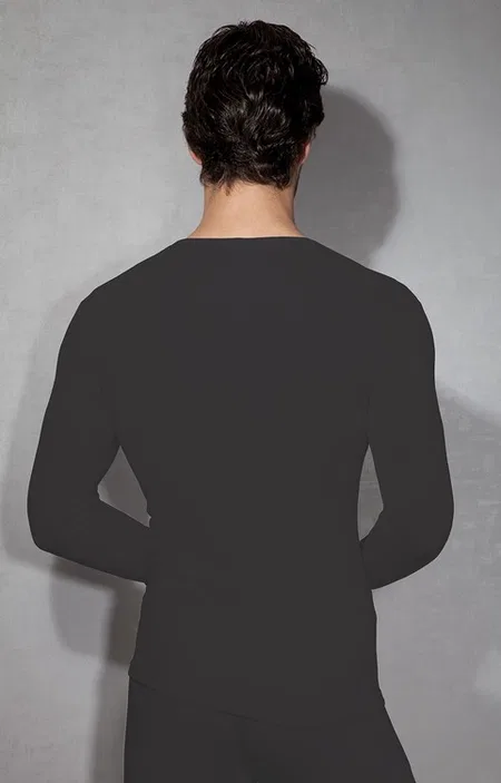Termal Polyester Likralı Erkek T-Shirt Doreanse 2960 - Siyah