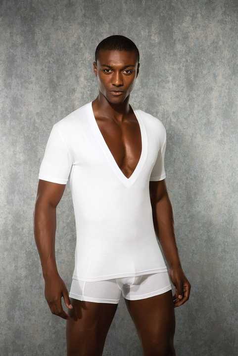 Modal V Yaka Atlet Siyah Doreanse 2850 - Beyaz