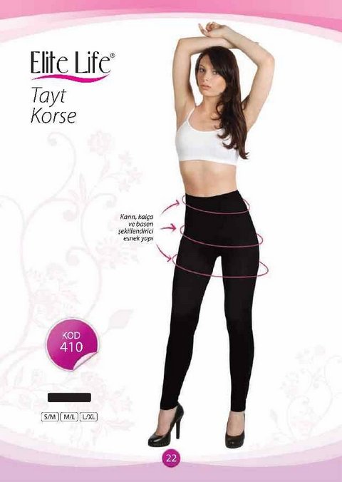 Dikişsiz Kompresyonlu Yüksek Bel Korse Elite Life 410 - 2