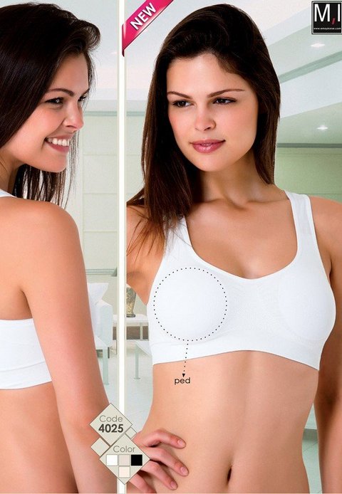 Dikişsiz Toparlayıcı Tam Kap Sütyen Emay 4025 - Beyaz