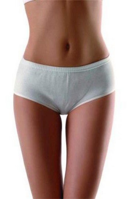 Yüksek Bel Karın Destekli Ribana Külot Erdem 2500 - Beyaz