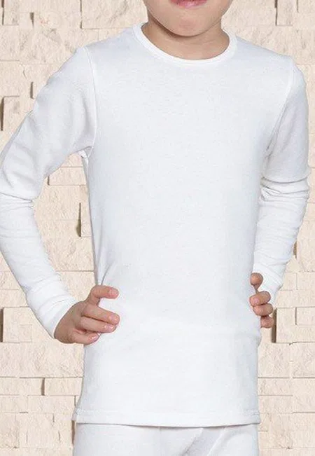 Goldenbay Unisex Çocuk Uzun Kollu İçlik Termal 2536 - Ekru