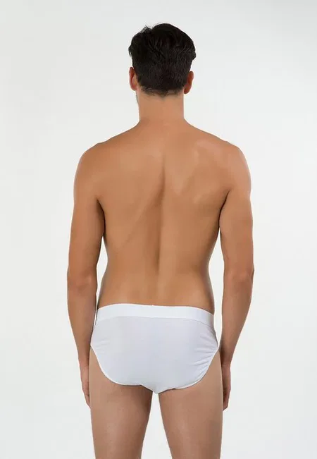 Kom Erkek 2'li Slip Nefes Alabilen Hafif Cotton- Ariel - Beyaz