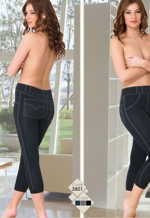 Esnek Yüksek Bel Dikişsiz Tayt Emay 3801 - Siyah