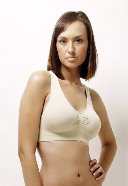 Dikişsiz Hafif Kompresyon Sporcu Büstiyer Miss Fit 1502 - Ten