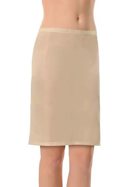 Kaygan Polyester Kısa Jüpon NBB 2900 - Ten