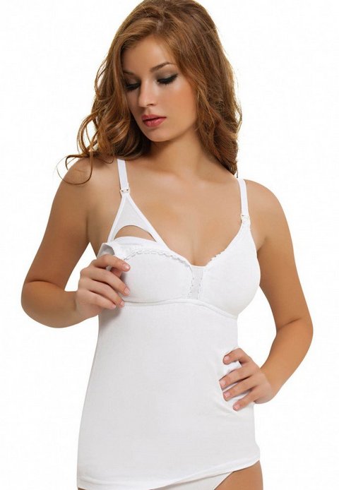 Pamuklu Çift Katman Emzirme Atlet NBB 3050