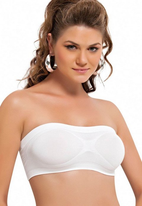 Silikon Bantlı Straplez Dikişsiz Büstiyer NBB 2401