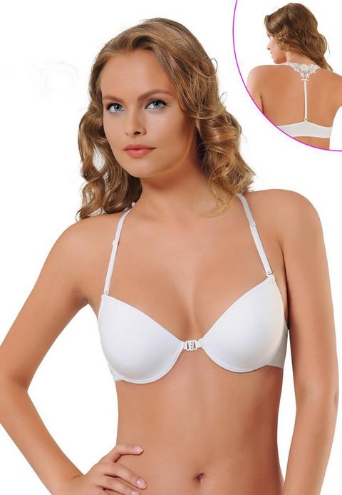 Dantel İşlemeli Düşük Kap Sütyen NBB 3190