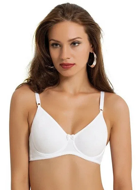 Toparlayıcı Dubleli Mikrofiber Sütyen NBB 813 - Beyaz