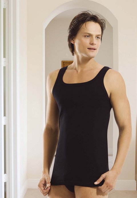 Pamuklu Siyah Ribana Atlet Öztaş 1015 - Siyah