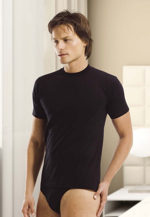 Pamuklu Sıfır Yaka Atlet Öztaş 1027 - Siyah