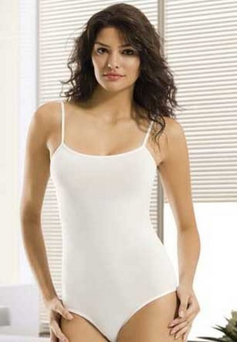 İp Askılı Çıtçıt Detaylı Body Öztaş 2621 - Beyaz