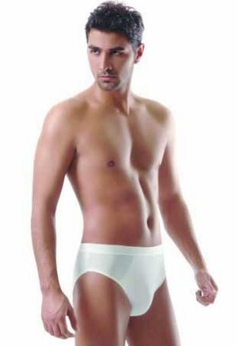 Pamuklu Yüksek Bel Erkek Slip 3'lü Set Erdem 1340 - Beyaz