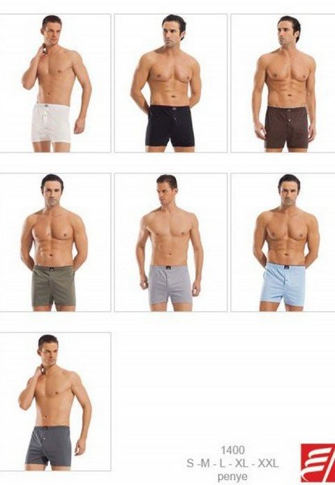 Pamuklu Esnek Bel Lastiği Erkek Boxer Erdem 1400 - Asorti