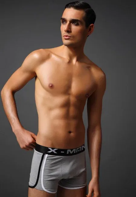 Modal Esnek Bel Lastiği Erkek Boxer X-Man 751 - Gri