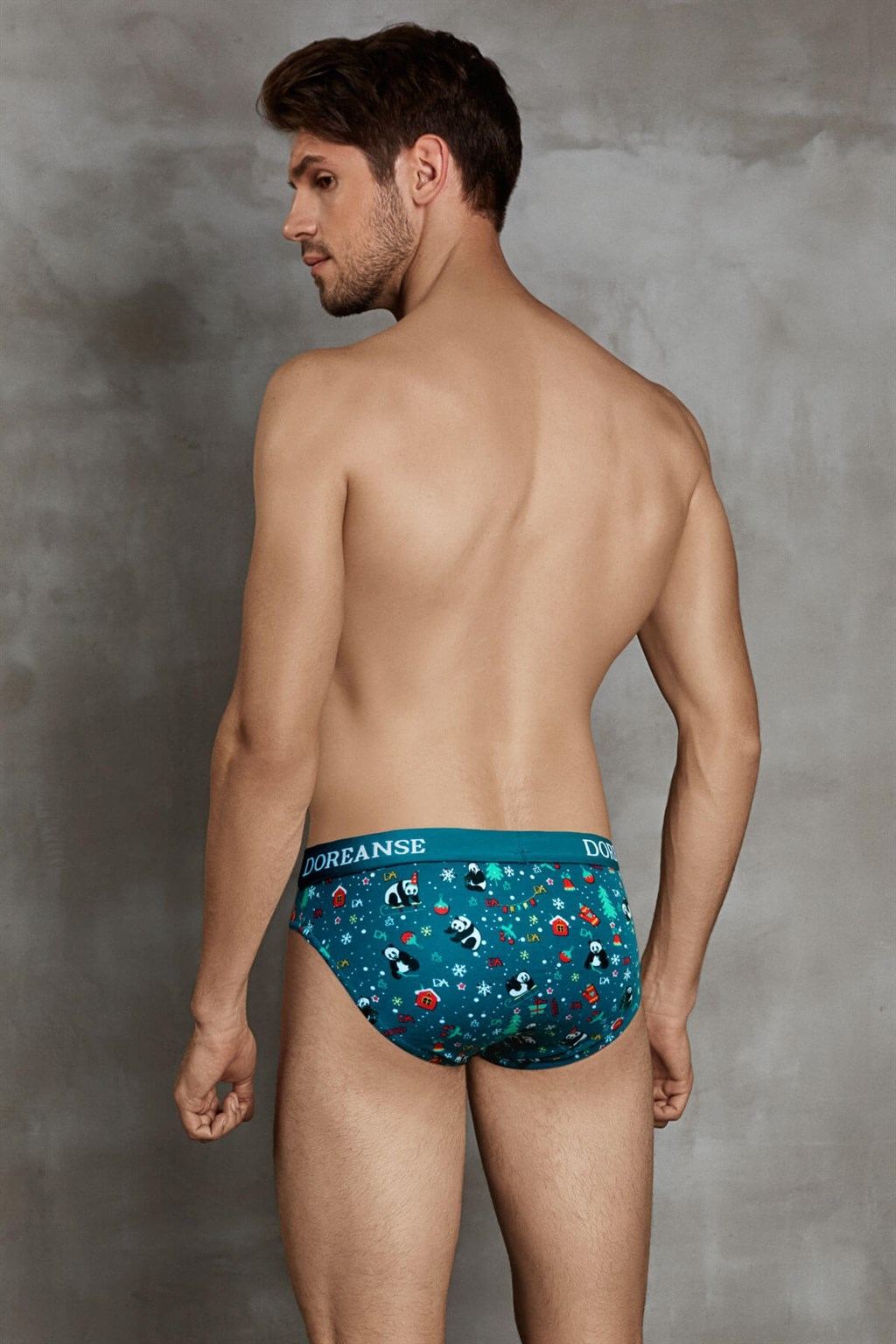 Modal Pamuklu Dikişsiz Erkek Slip Doreanse 1263 - Peacock