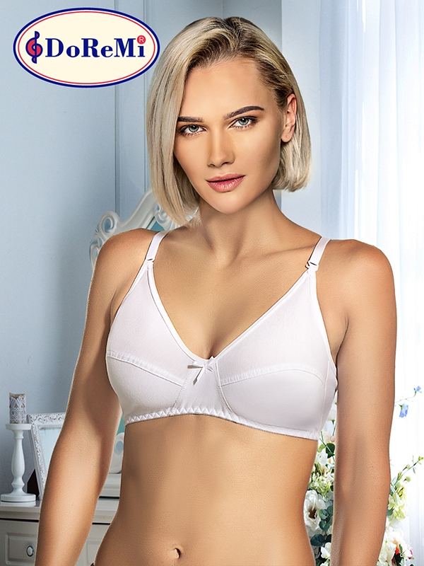 DoReMi Cotton Penye Sütyen - %100 Doğal Pamuk - Beyaz