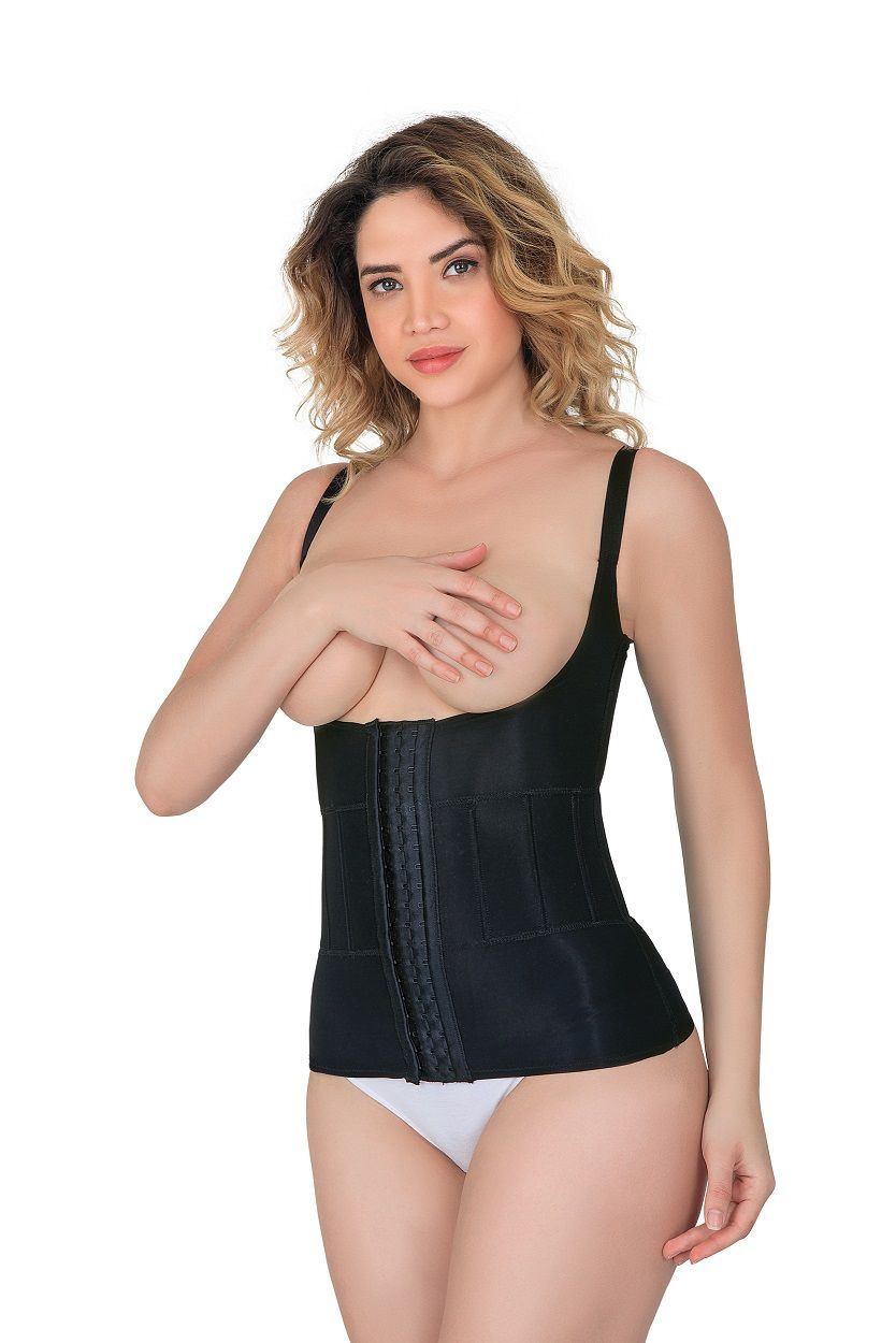 Balen Destekli Dikişsiz Atlet Korse Emay 2946 - Siyah