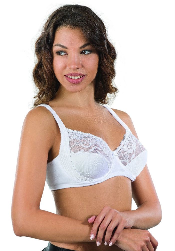 Dantelli Full Cup Toparlayıcı Sütyen Emay 165 - Beyaz