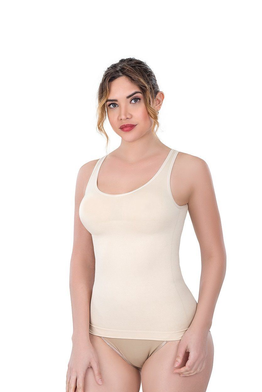 Kalın Askılı Sıklaştırıcı Korse Atlet Emay 5025 - Ten