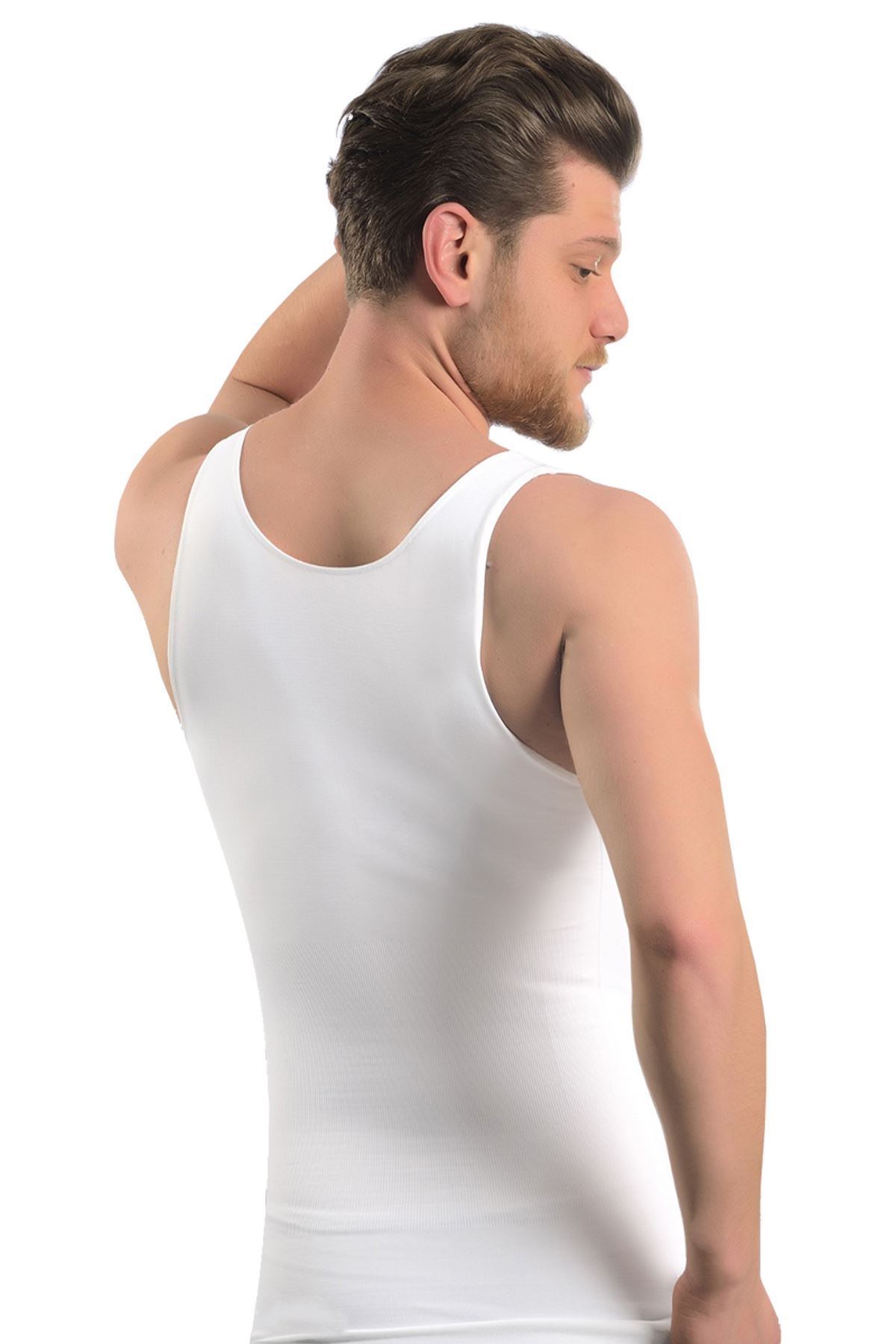 Dikişsiz Toparlayıcı Korse Atlet Sistina 740 - Beyaz