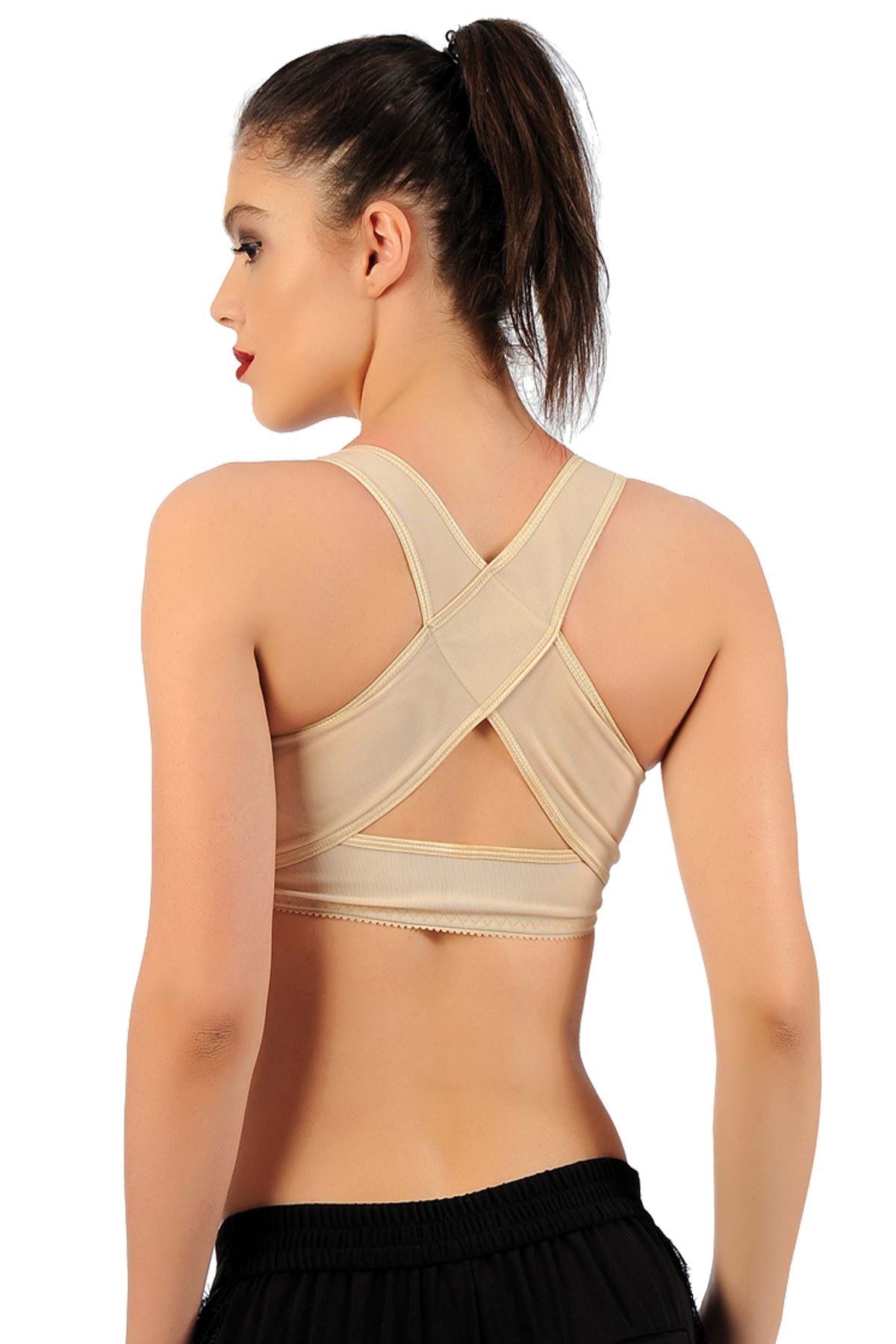 Mikrofiber ve Likra Korse Sistina 795 - Ten