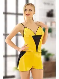Saten Likra Dikişsiz Atlet Şort Takım Sistina 290