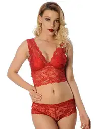 Dantel Detaylı Fantezi Büstiyer Takım Sistina 6255