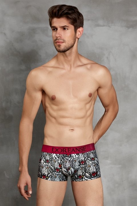 Modal Pamuklu Esnek Bel Lastiği Boxer Doreanse 1712