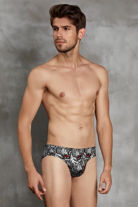 Pamuklu Modal Elastan Erkek Slip Doreanse 1337 - Kaplan