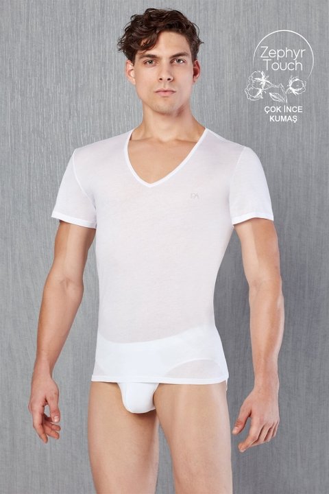 Pamuklu Slim Fit Siyah Erkek Atlet Doreanse 2530