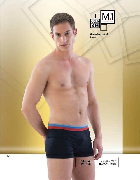Modal Elastan Yüksek Bel Erkek Boxer Emay 2101 - 2