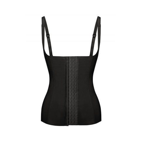 Agraflı Korse Polyester Elastan Emay 2875 - Siyah