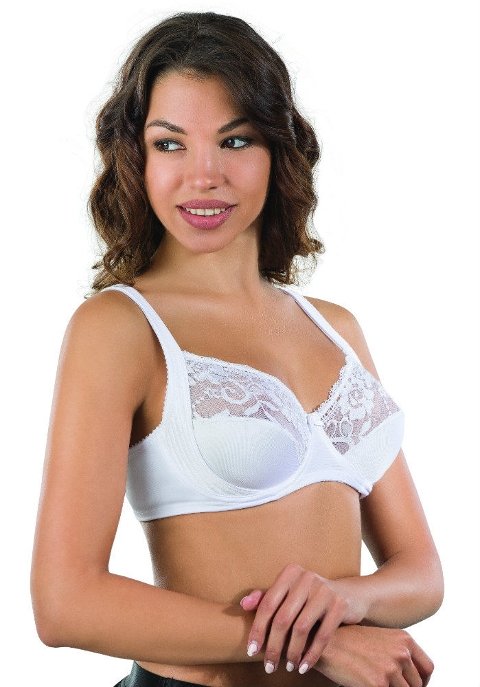 Dantelli Full Cup Toparlayıcı Sütyen Emay 165 - Beyaz