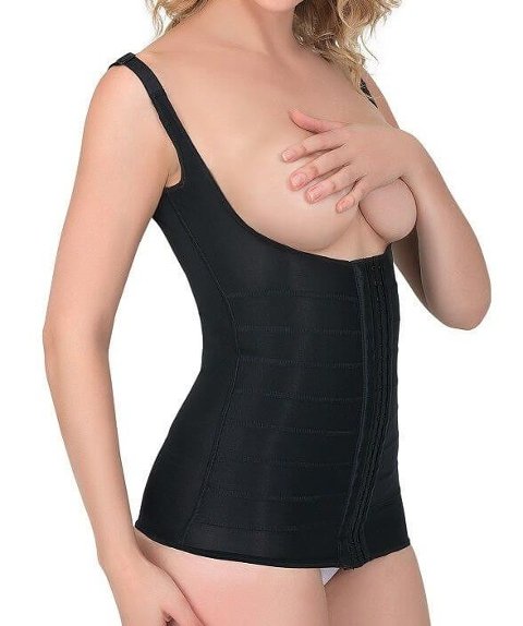 Kompresyonlu Karyokalı Atlet Korse Emay 2916 - Siyah