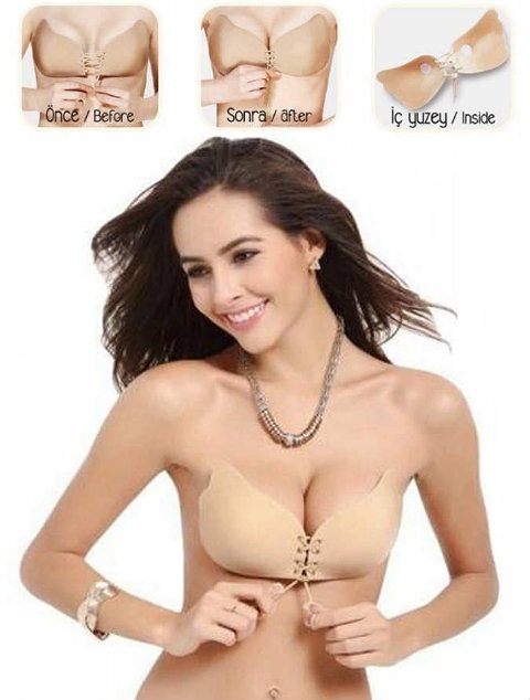 Push-Up Yastıklı Sütyen Ayarlanabilir Askı Emay 180 - Ten