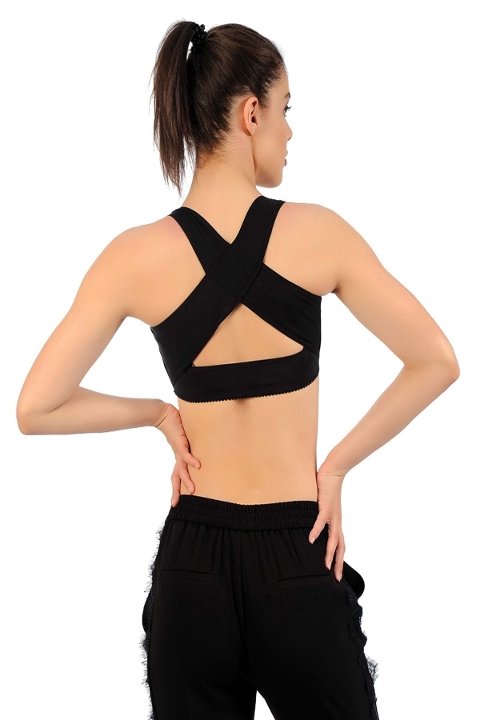 Mikrofiber ve Likra Korse Sistina 795 - Siyah